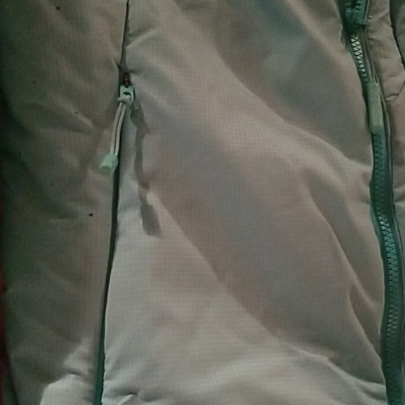North Face jacket XS turquoise EUC - Picture 5 of 9